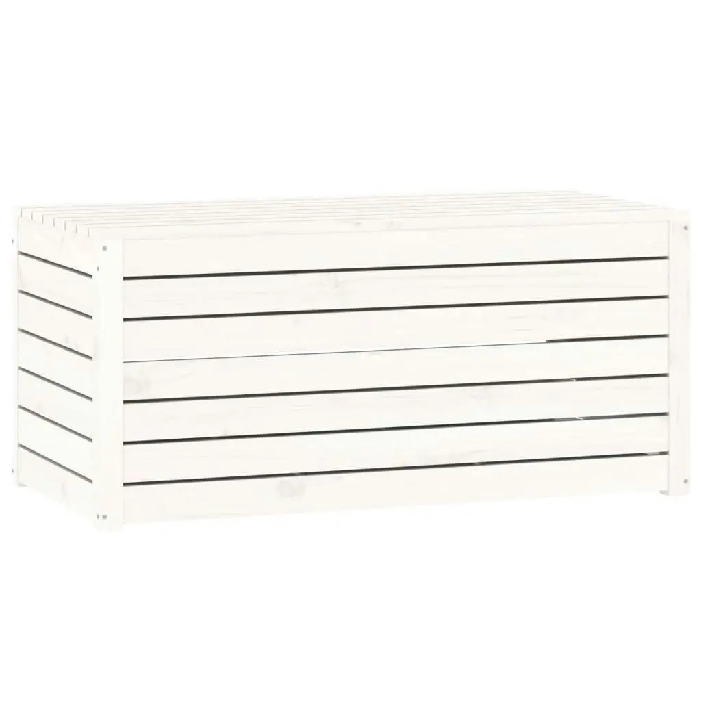 4 Piece Garden Box Set White Solid Wood Pine 3154667