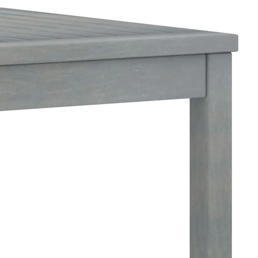 Coffee Table 100x50x33 cm Grey Solid Acacia Wood 311828