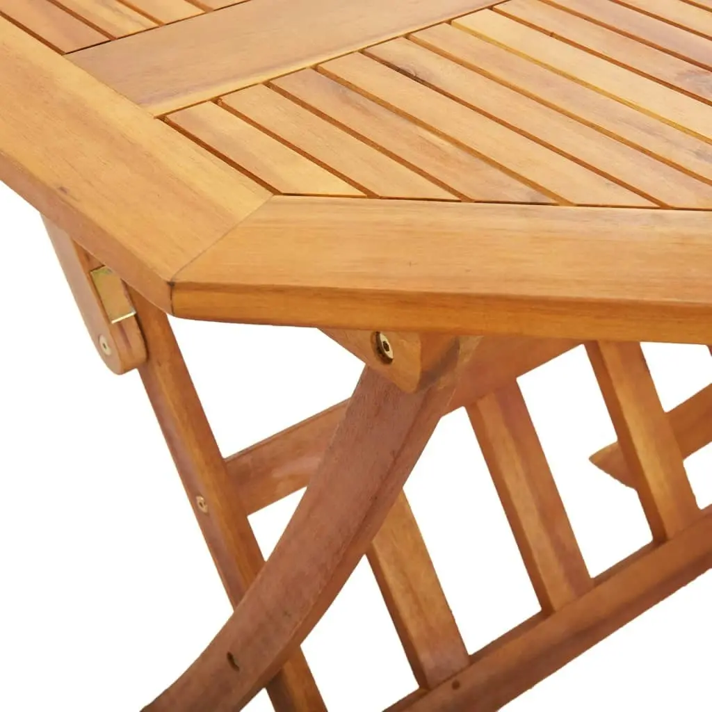 Folding Garden Table 135x85x75 cm Solid Acacia Wood 46657