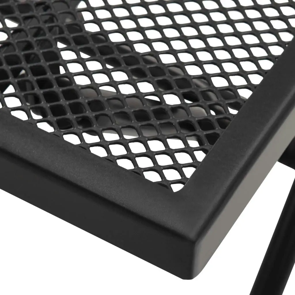 Folding Table Mesh 38x38x38 cm Steel Anthracite 310157