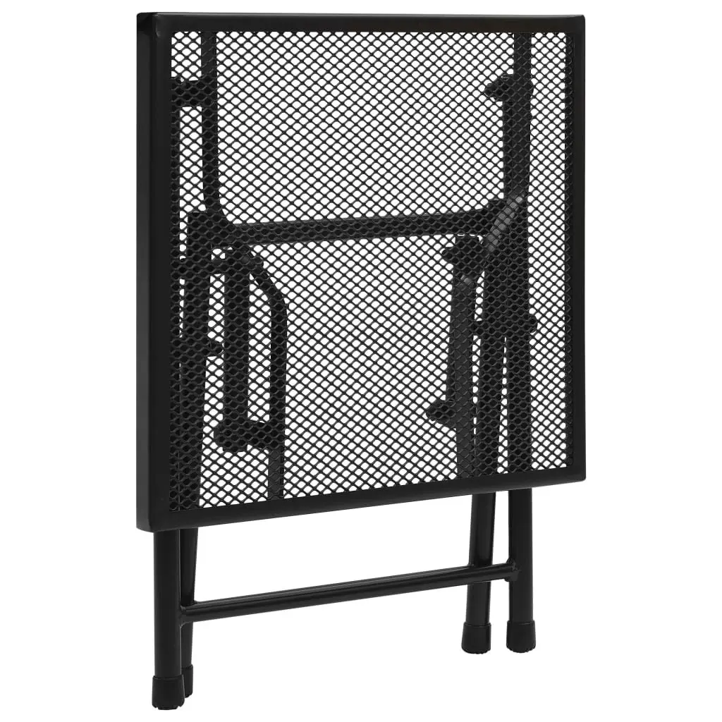 Folding Table Mesh 38x38x38 cm Steel Anthracite 310157