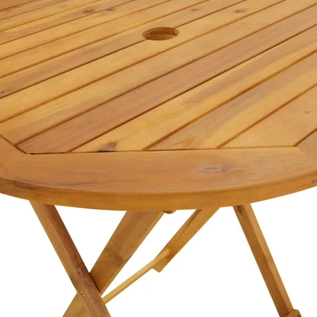 Folding Garden Table 70 cm Solid Acacia Wood 313596