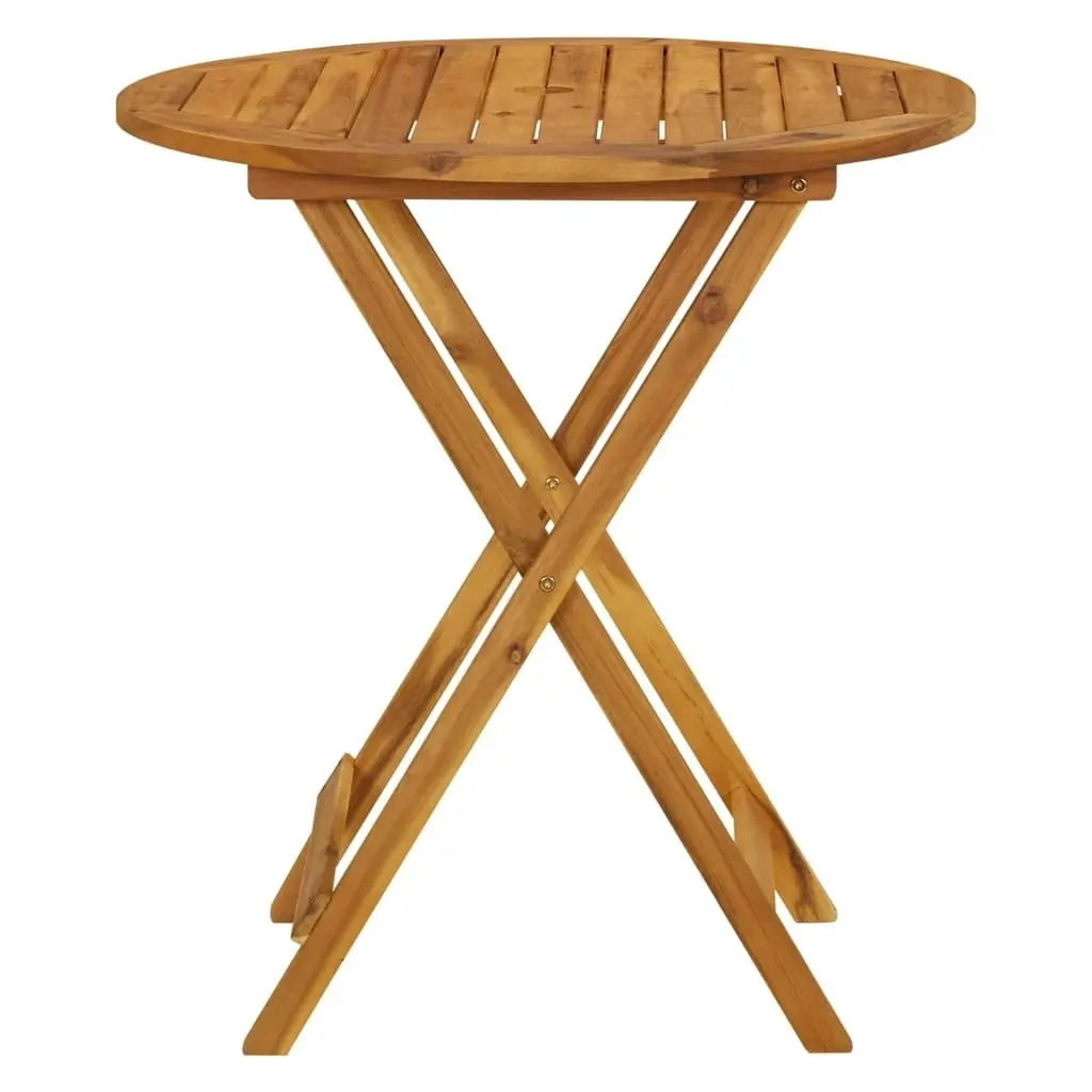 Folding Garden Table 70 cm Solid Acacia Wood 313596