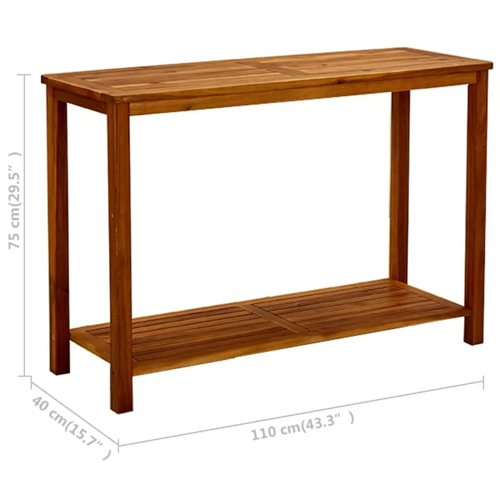 Garden Console Table 110x40x75 cm Solid Acacia Wood 316406