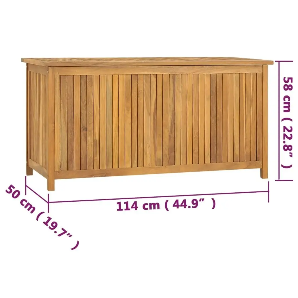 Garden Box 114x50x58 cm Solid Wood Teak 318732