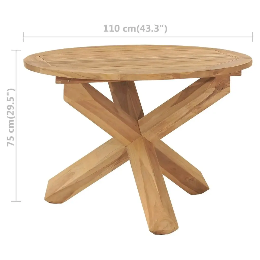 Garden Dining Table ?10x75 cm Solid Wood Teak 316169