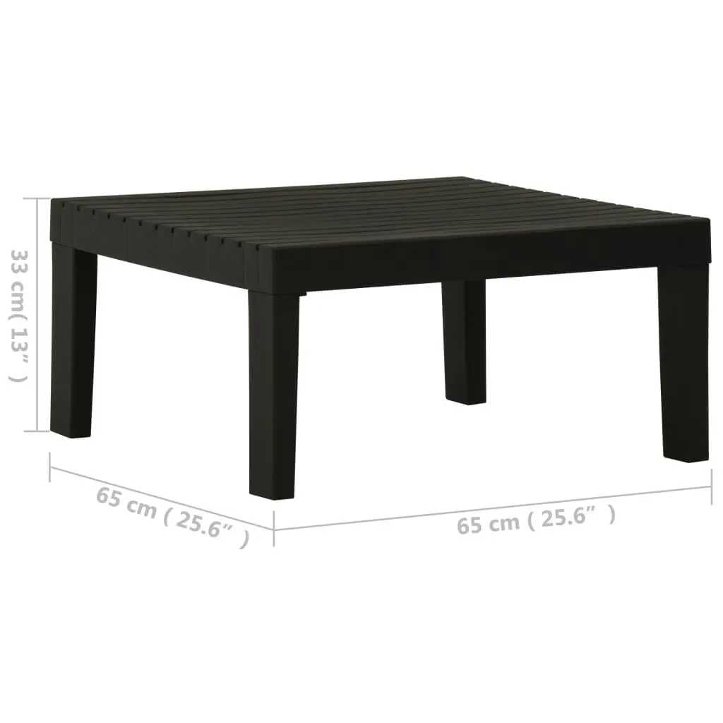 Garden Lounge Table Plastic Grey 315851