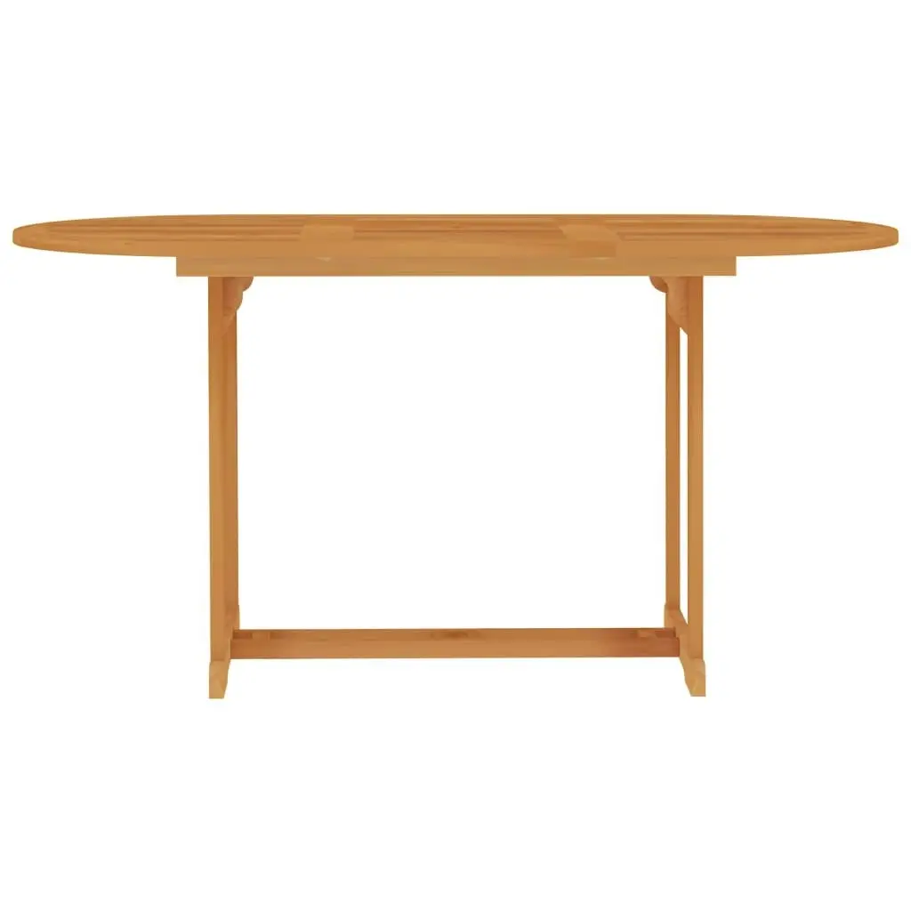 Garden Table 150x90x75 cm Solid Teak Wood 315102