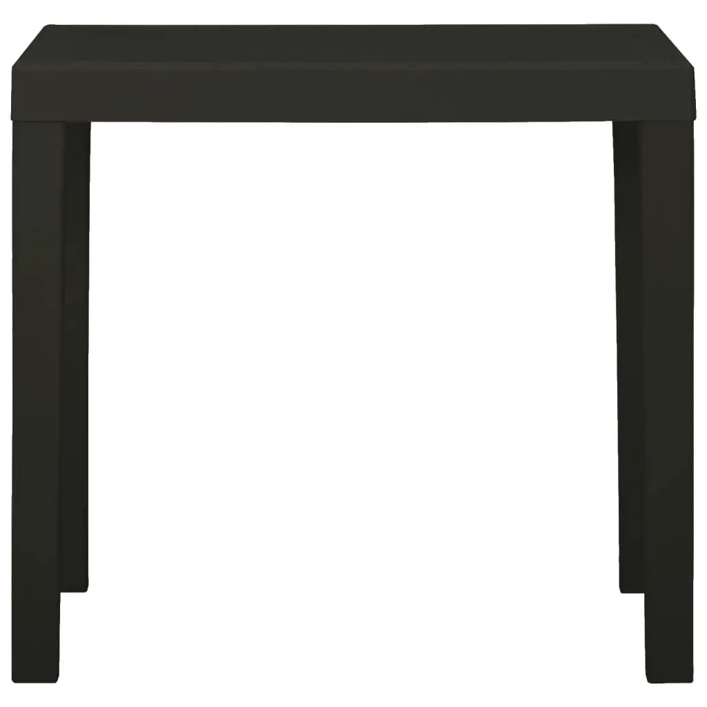 Garden Table Anthracite 79x65x72 cm Plastic 315845