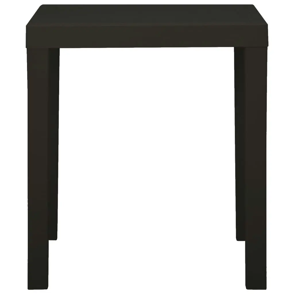 Garden Table Anthracite 79x65x72 cm Plastic 315845