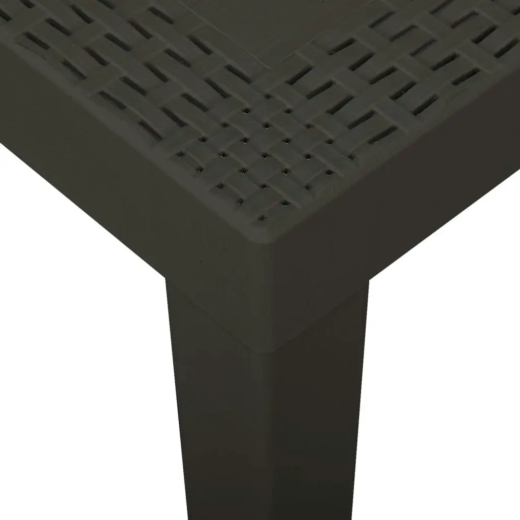 Garden Table Anthracite 79x65x72 cm Plastic 315845