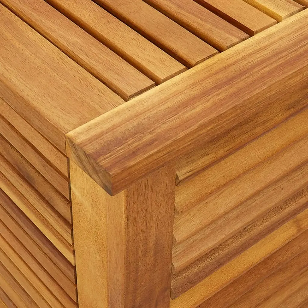 Garden Storage Box with Louver 60x50x56 cm Solid Wood Acacia 365839