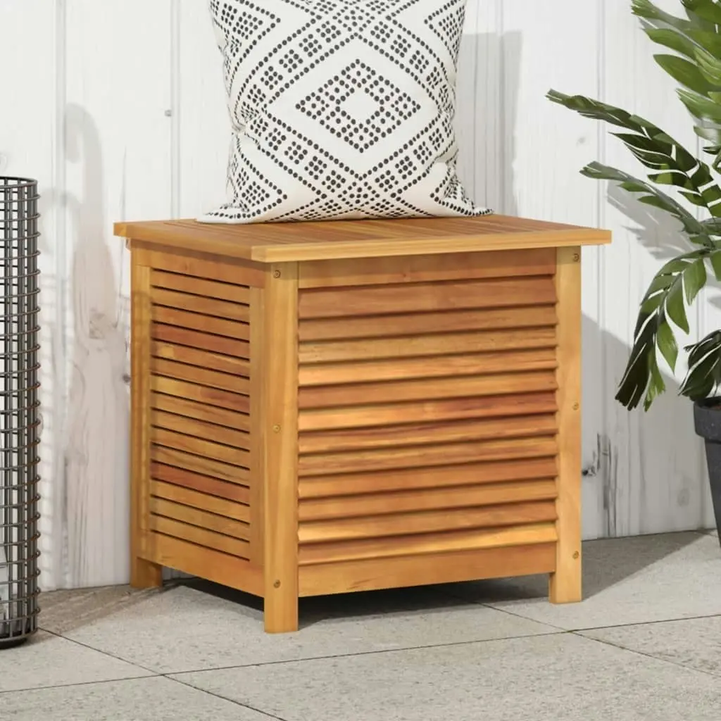 Garden Storage Box with Louver 60x50x56 cm Solid Wood Acacia 365839