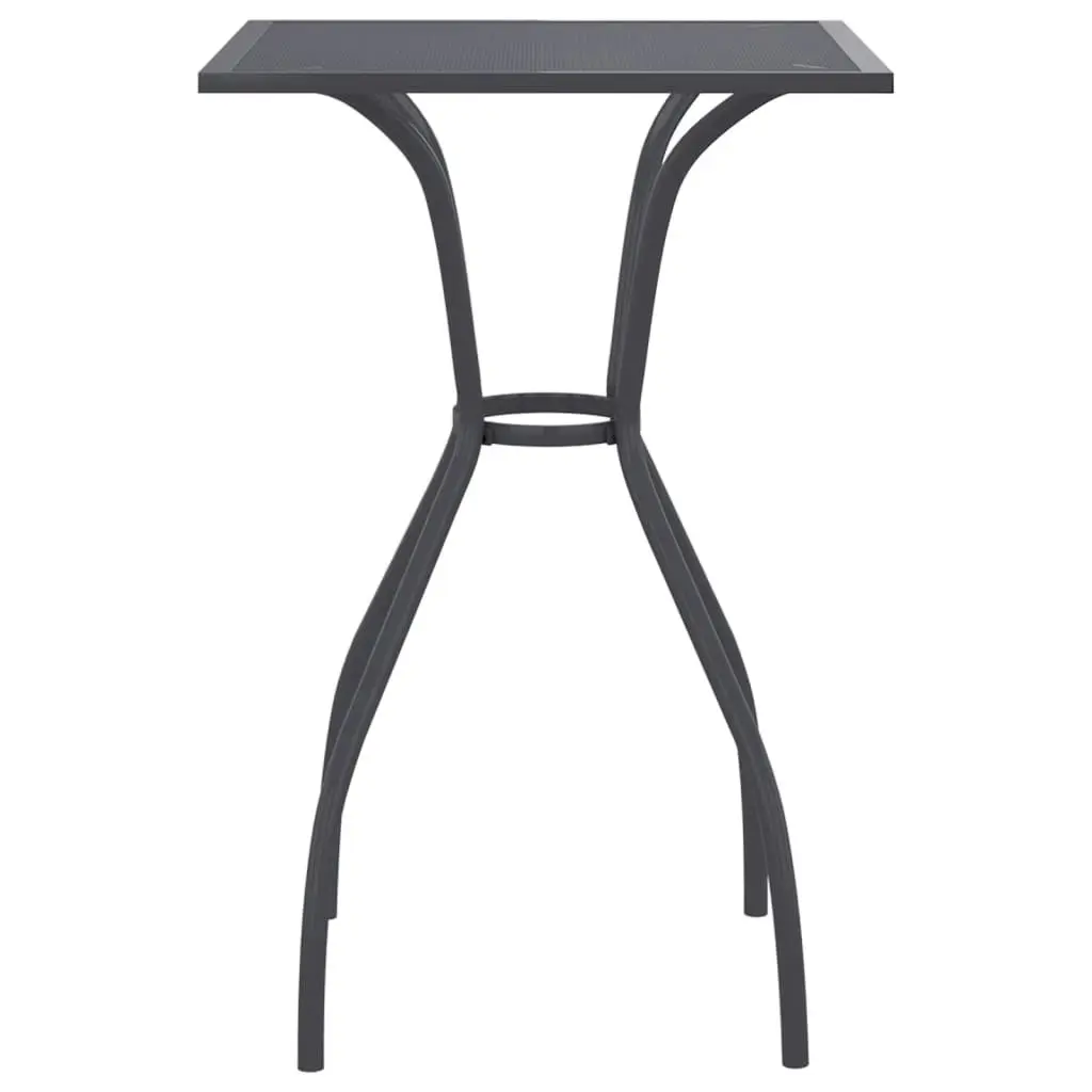 Garden Table Anthracite 50x50x72 cm Steel Mesh 362730