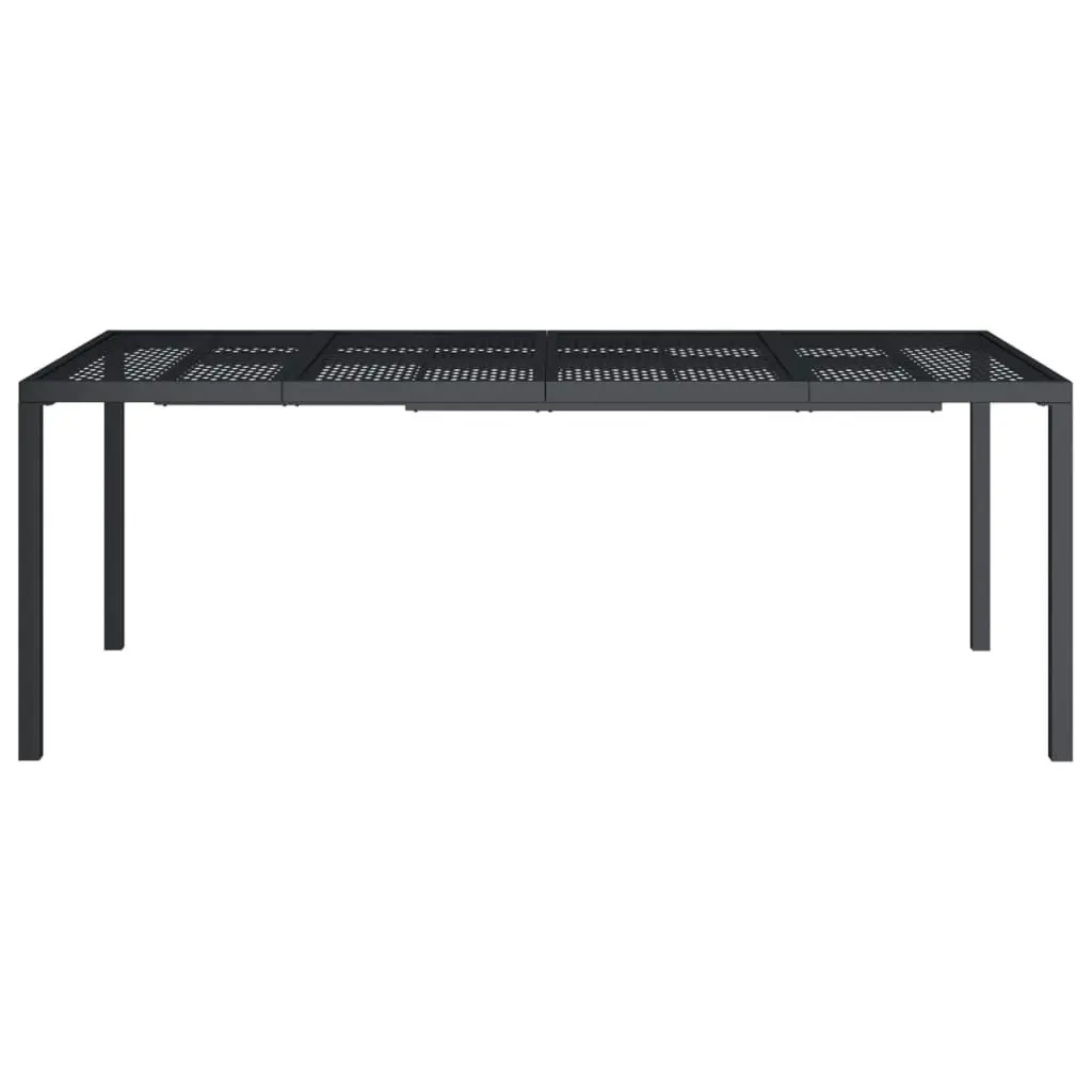 Garden Table Anthracite 200x100x72 cm Steel 362747