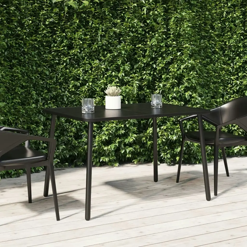 Garden Table Anthracite 110x80x71 cm Steel 362739