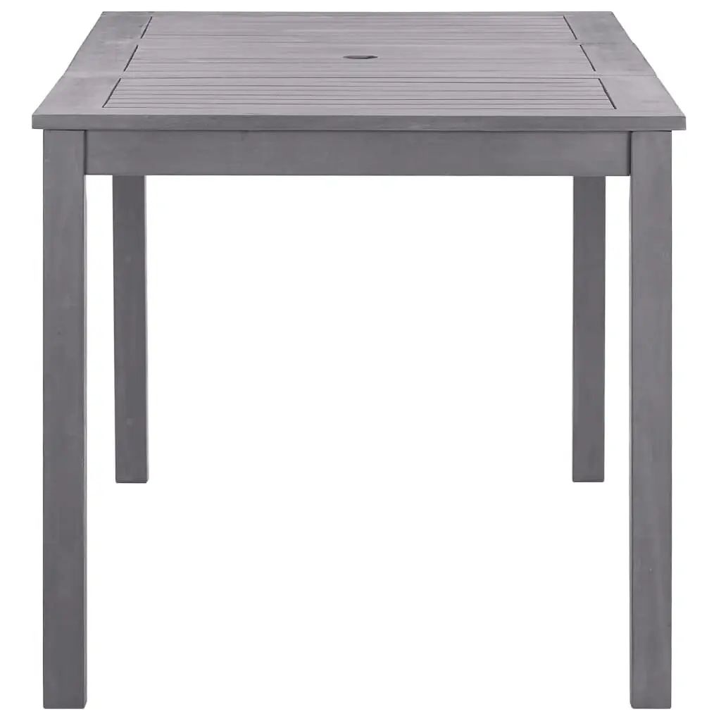 Garden Table Grey Wash 140x80x74 cm Solid Acacia Wood 311849