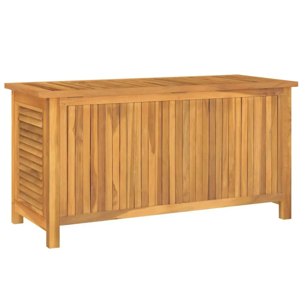 Garden Storage Box with Bag 114x50x58 cm Solid Wood Teak 363271