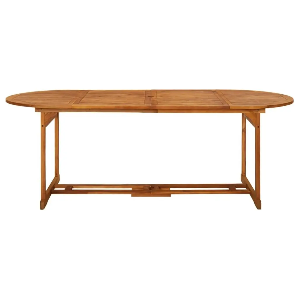 Garden Dining Table 220x90x75 cm Solid Wood Acacia 315949