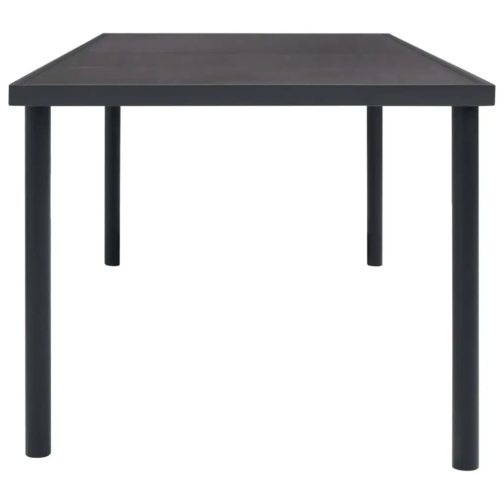 Outdoor Dining Table Anthracite 150x90x74 cm Steel 313087