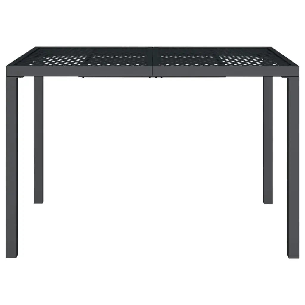 Garden Table Anthracite 110x80x72 cm Steel 362745