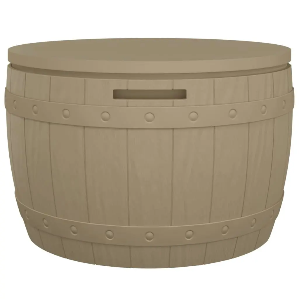 3-in-1 Garden Storage Box Light Brown Polypropylene 364162