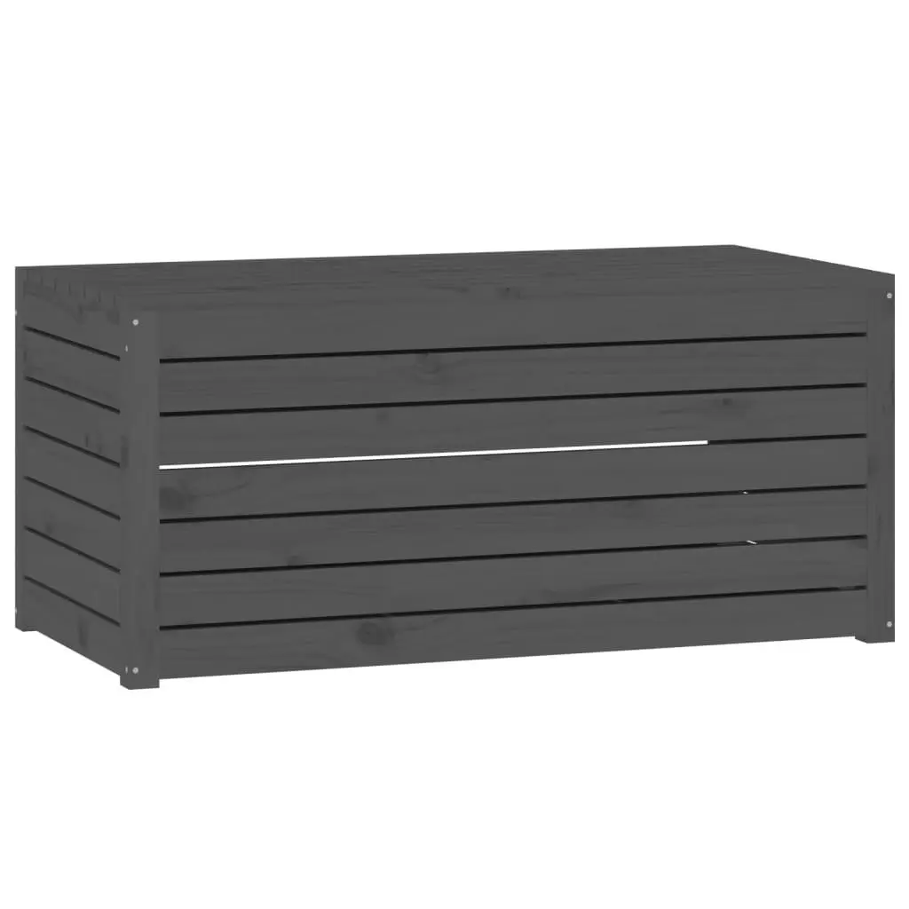 4 Piece Garden Box Set Grey Solid Wood Pine 3154668