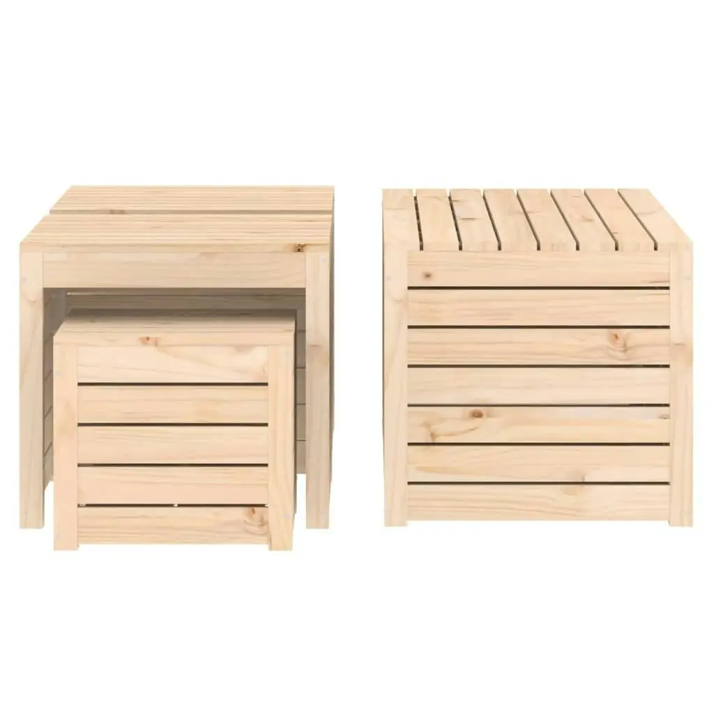 4 Piece Garden Box Set Solid Wood Pine 3154666