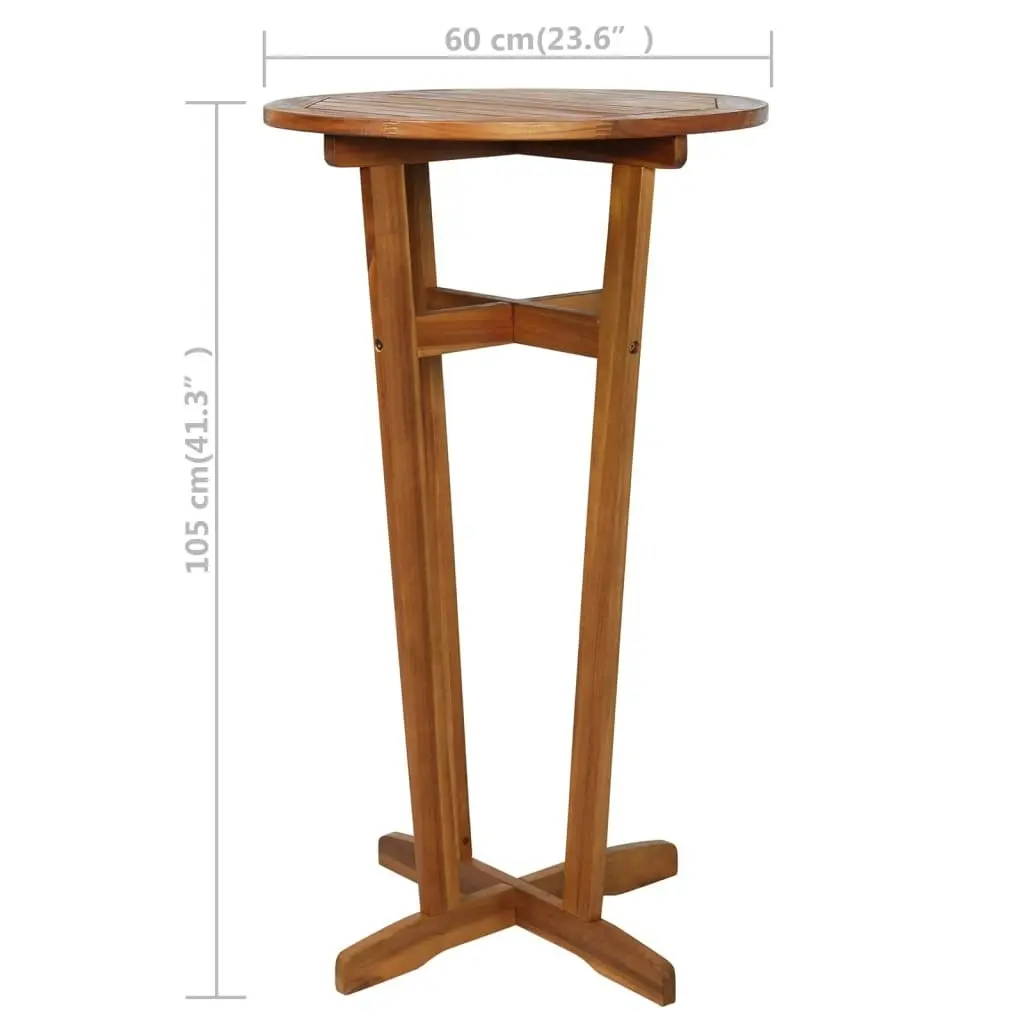 Bar Table 60x105 cm Solid Acacia Wood 44009