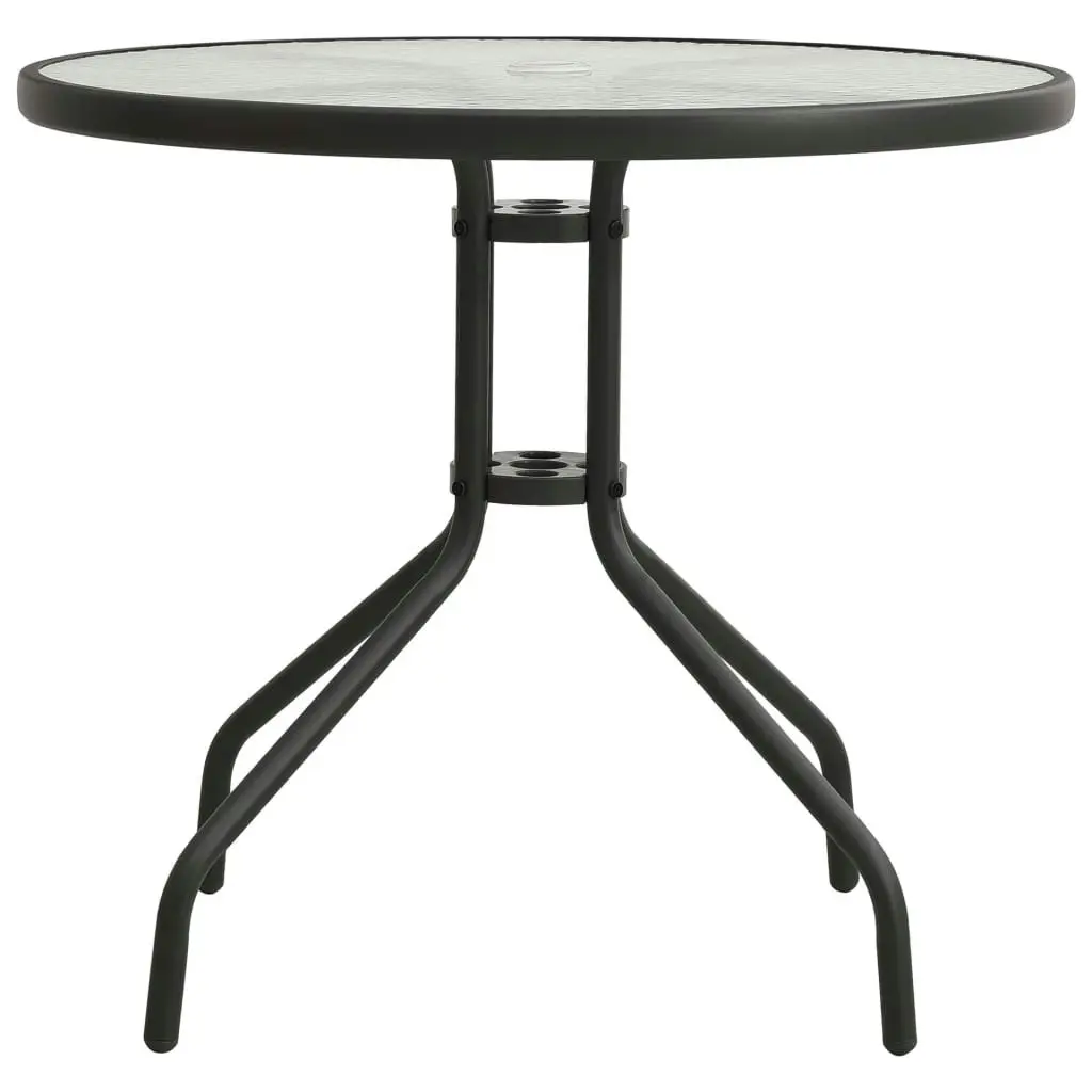 Bistro Table Anthracite Ã˜80x71 cm Steel 313089