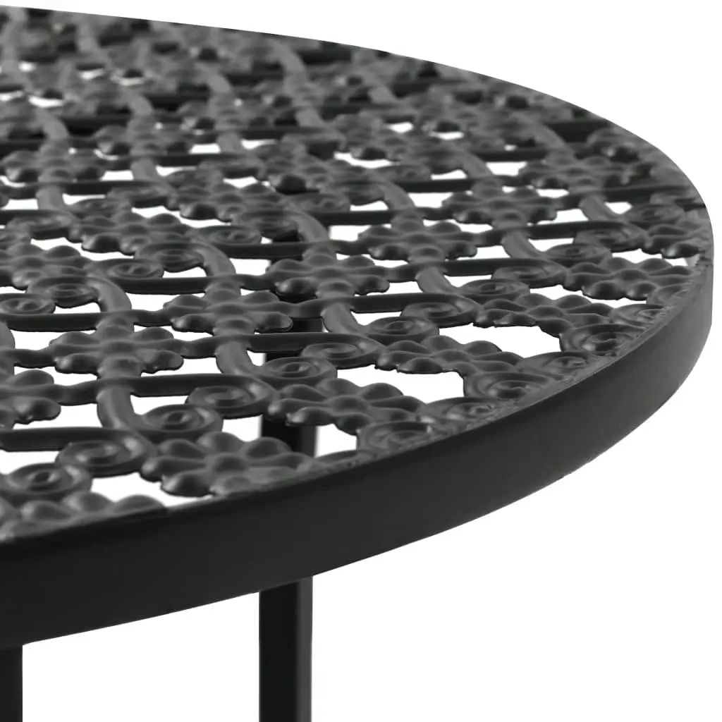 Bistro Table Black 40x70 cm Metal 245939