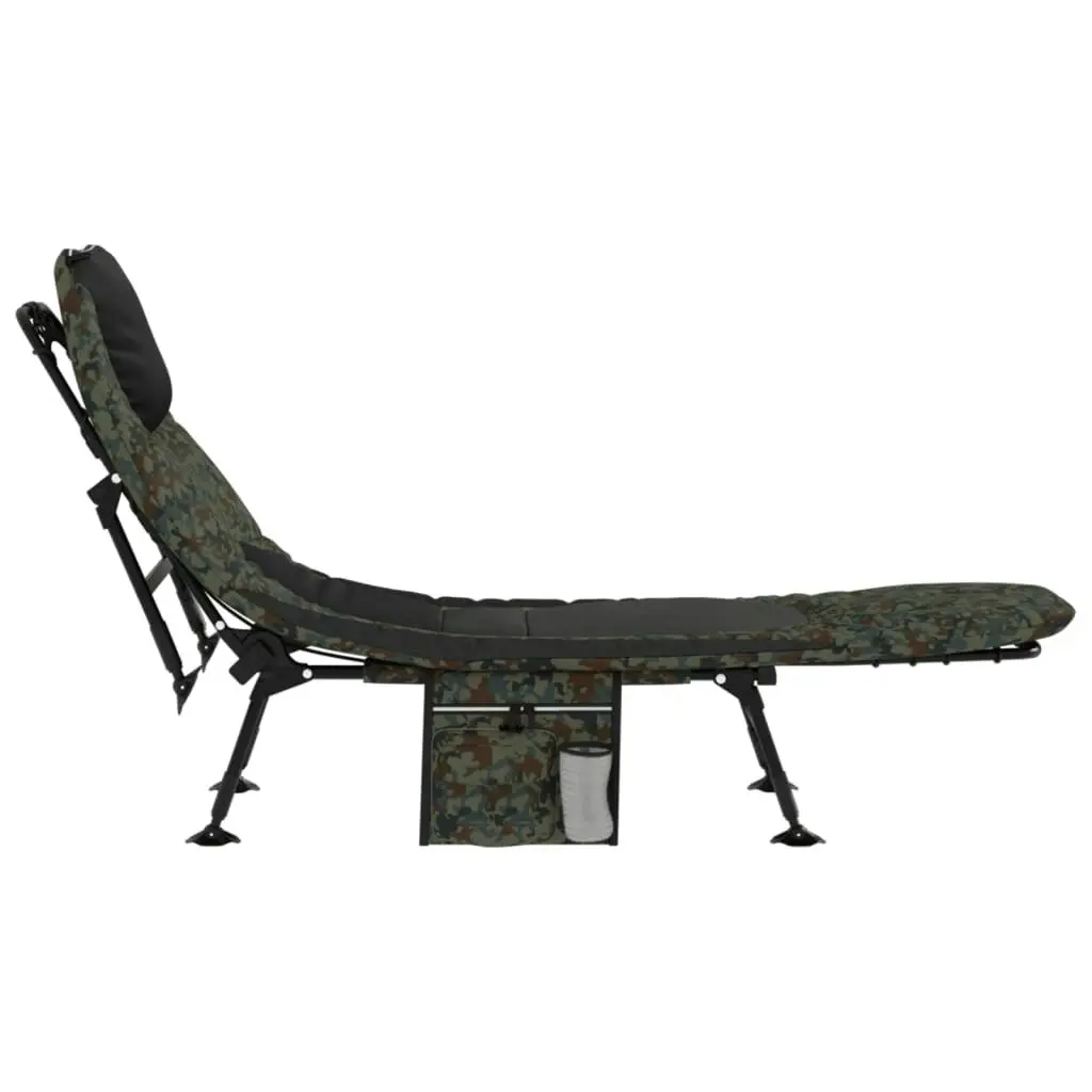 Fishing Bed with Adjustable Mud Legs Foldable Camouflage 4006423