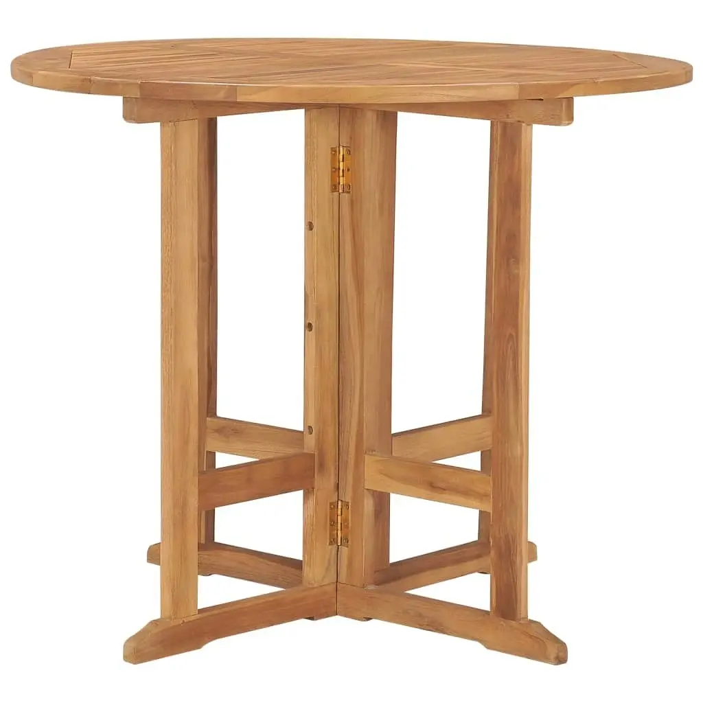 Folding Garden Dining Table ?0x75 cm Solid Teak Wood 315446