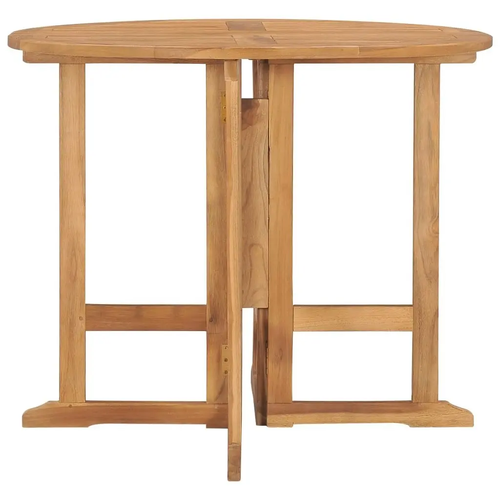 Folding Garden Dining Table ?0x75 cm Solid Teak Wood 315446