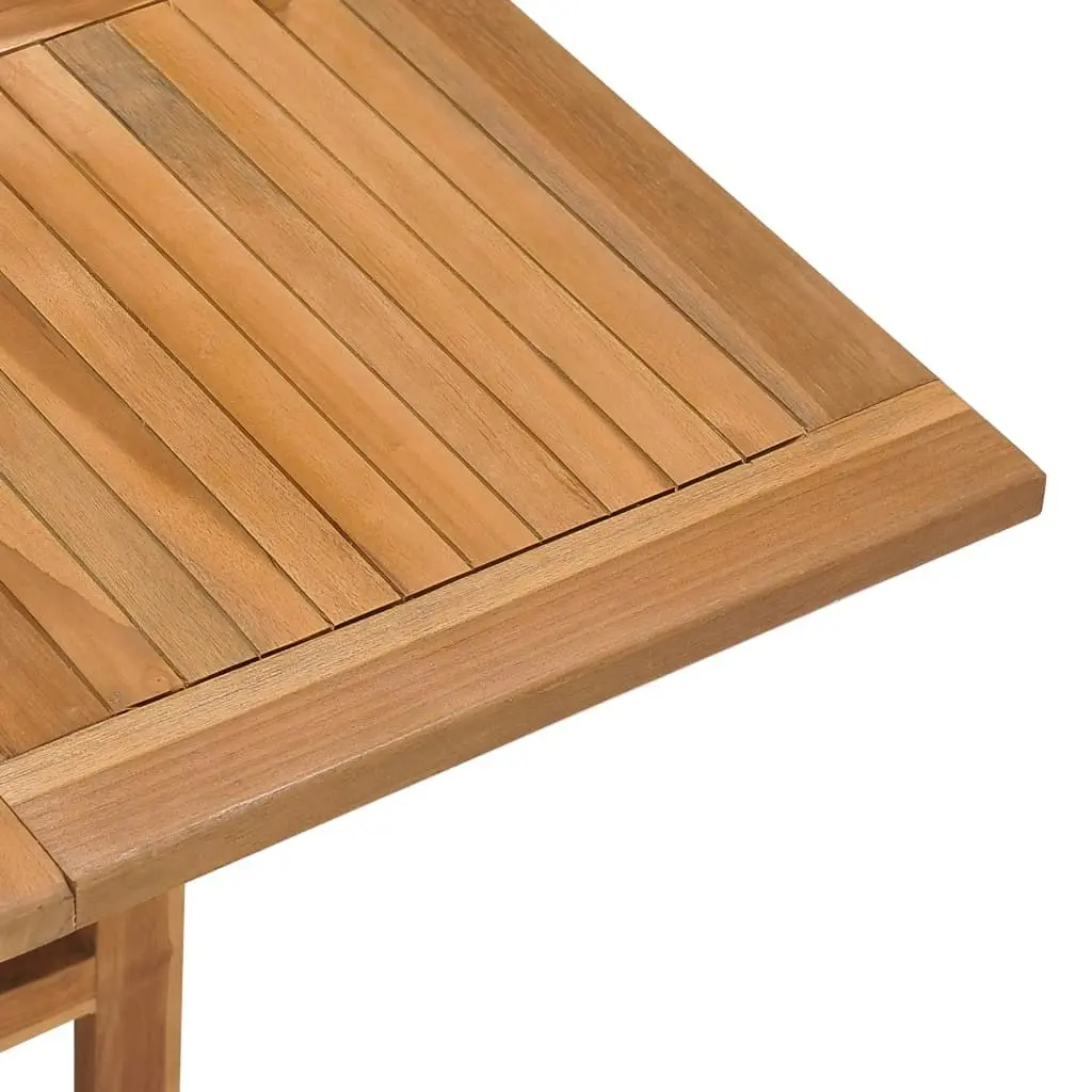 Folding Garden Dining Table 90x90x75 cm Solid Teak Wood 315448