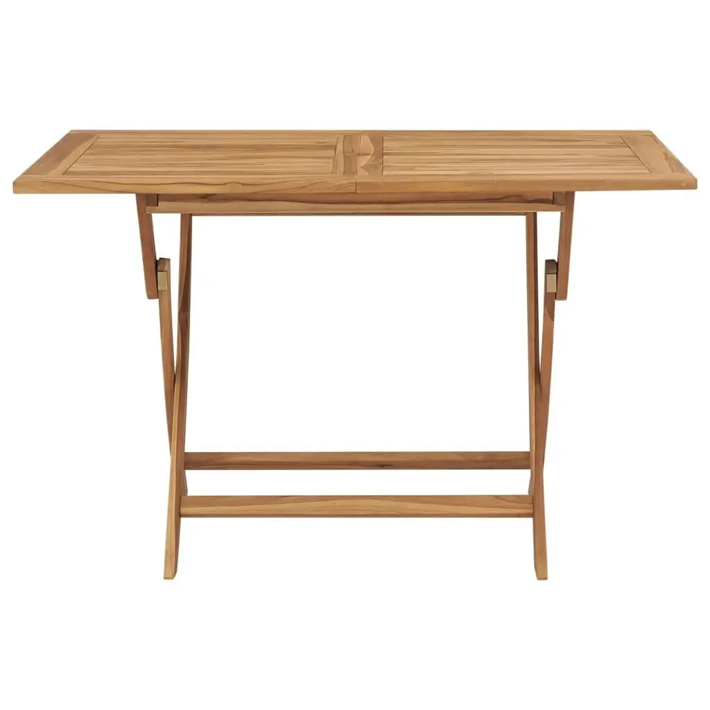 Folding Garden Table 120x70x75 cm Solid Teak Wood 44682