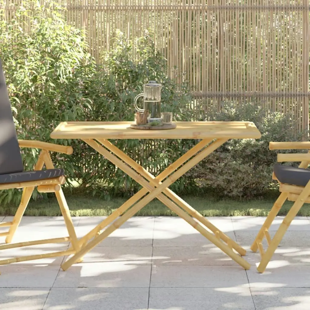 Folding Garden Table 110x55x75 cm Bamboo 365879