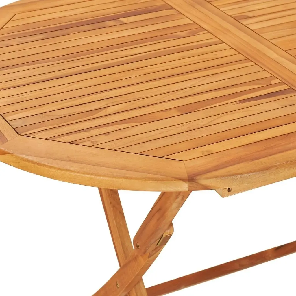 Folding Garden Table 160x80x75 cm Solid Teak Wood 48998