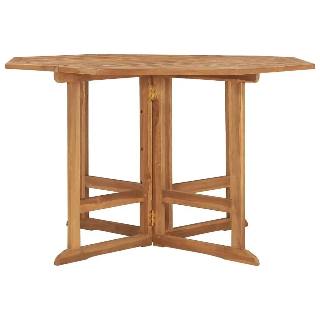 Folding Garden Dining Table 110x110x75 cm Solid Wood Teak 318480