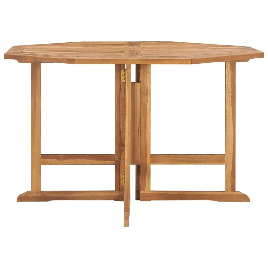 Folding Garden Dining Table 110x110x75 cm Solid Wood Teak 318480