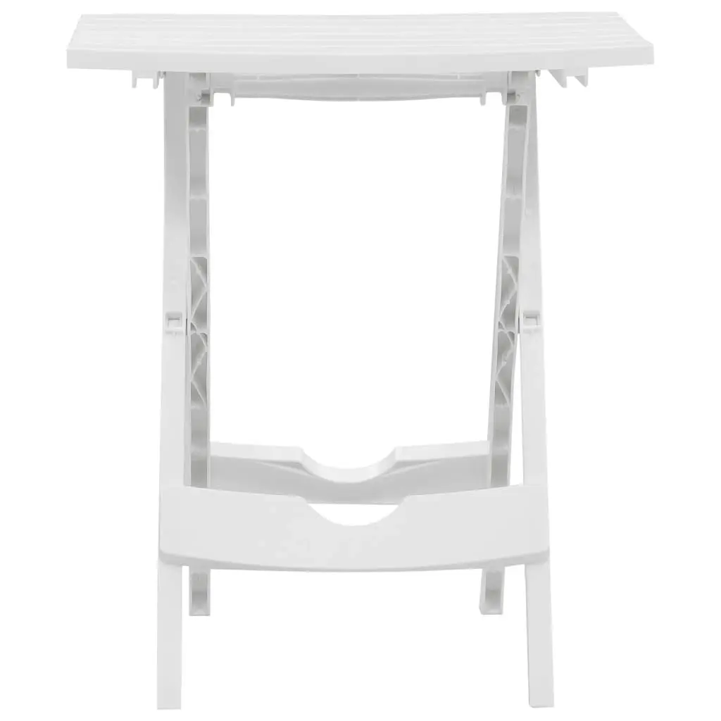 Folding Garden Table 45.5x38.5x50 cm White 47690