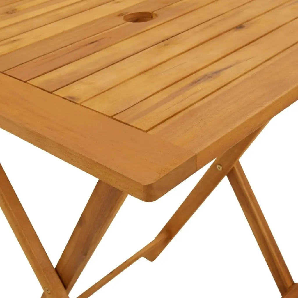 Folding Garden Table 60x60x75 cm Solid Acacia Wood 313595