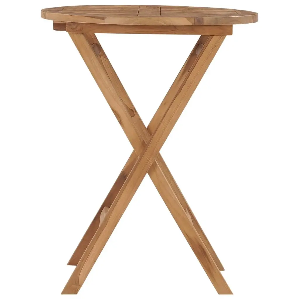 Folding Garden Table 60 cm Solid Teak Wood 48993