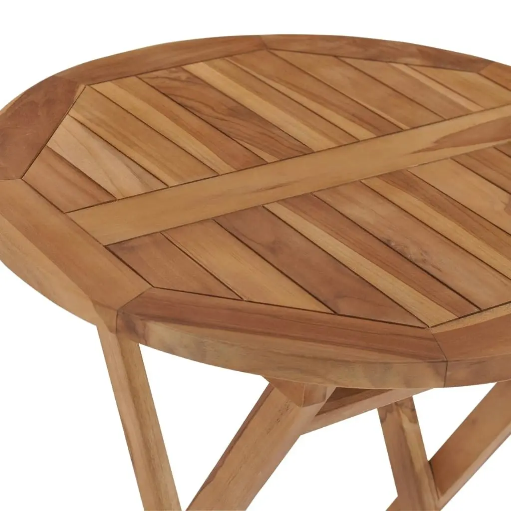 Folding Garden Table 60 cm Solid Teak Wood 48993