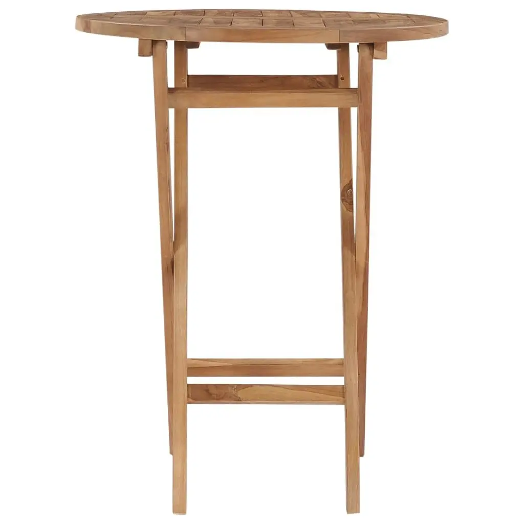 Folding Garden Table 60 cm Solid Teak Wood 48993