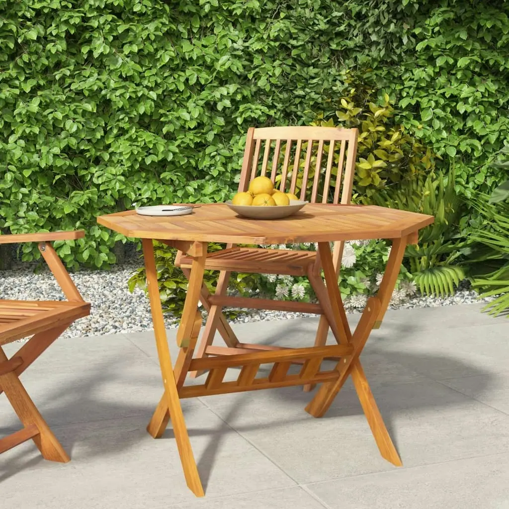 Folding Garden Table 90x75 cm Solid Wood Acacia 319672