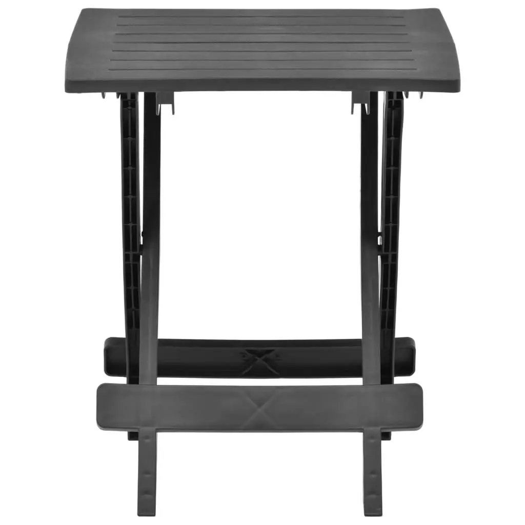 Folding Garden Table Anthracite 45x43x50 cm Plastic 48810