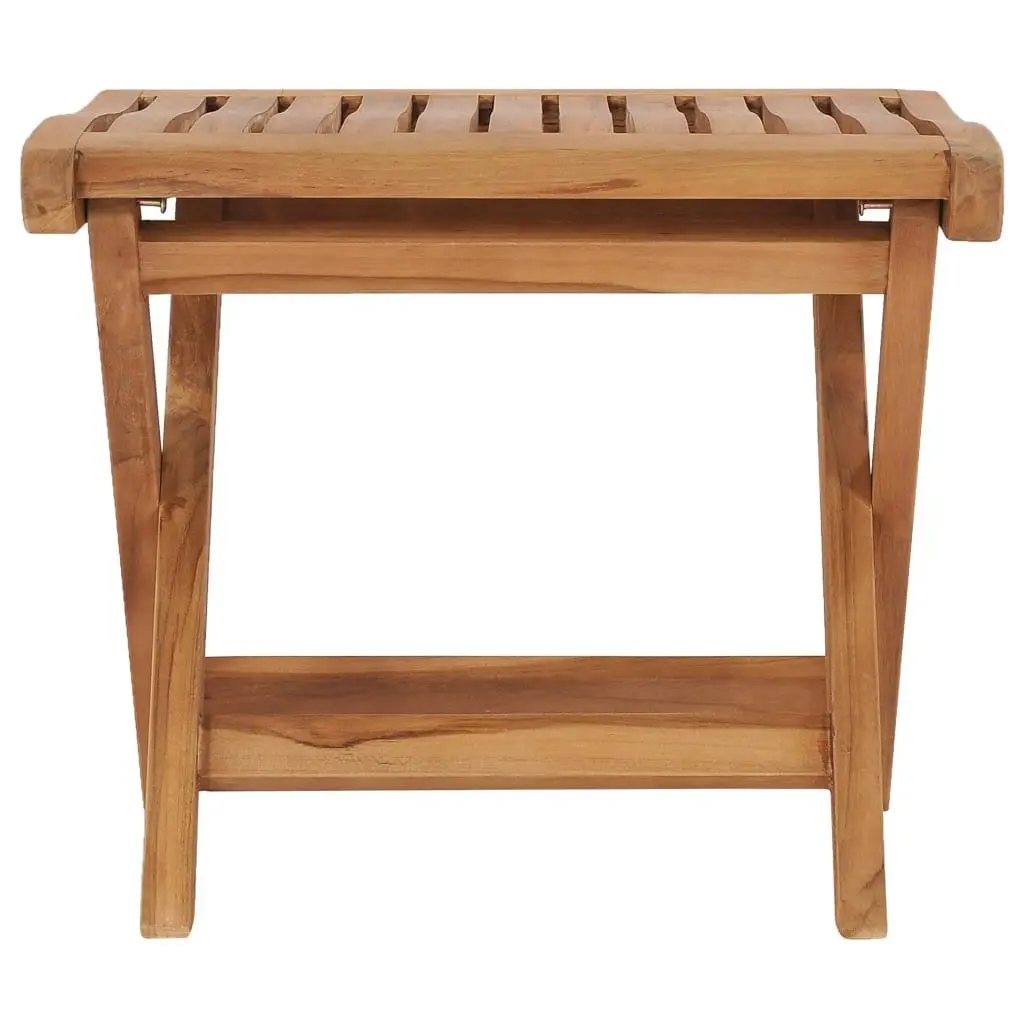 Folding Footrest 46.5x49x41.5 cm Solid Teak Wood 48981