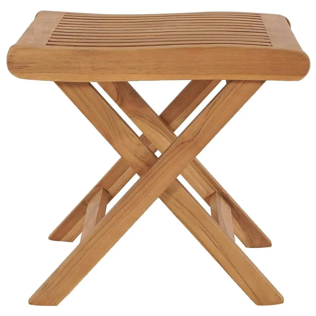 Folding Footrest 46.5x49x41.5 cm Solid Teak Wood 48981