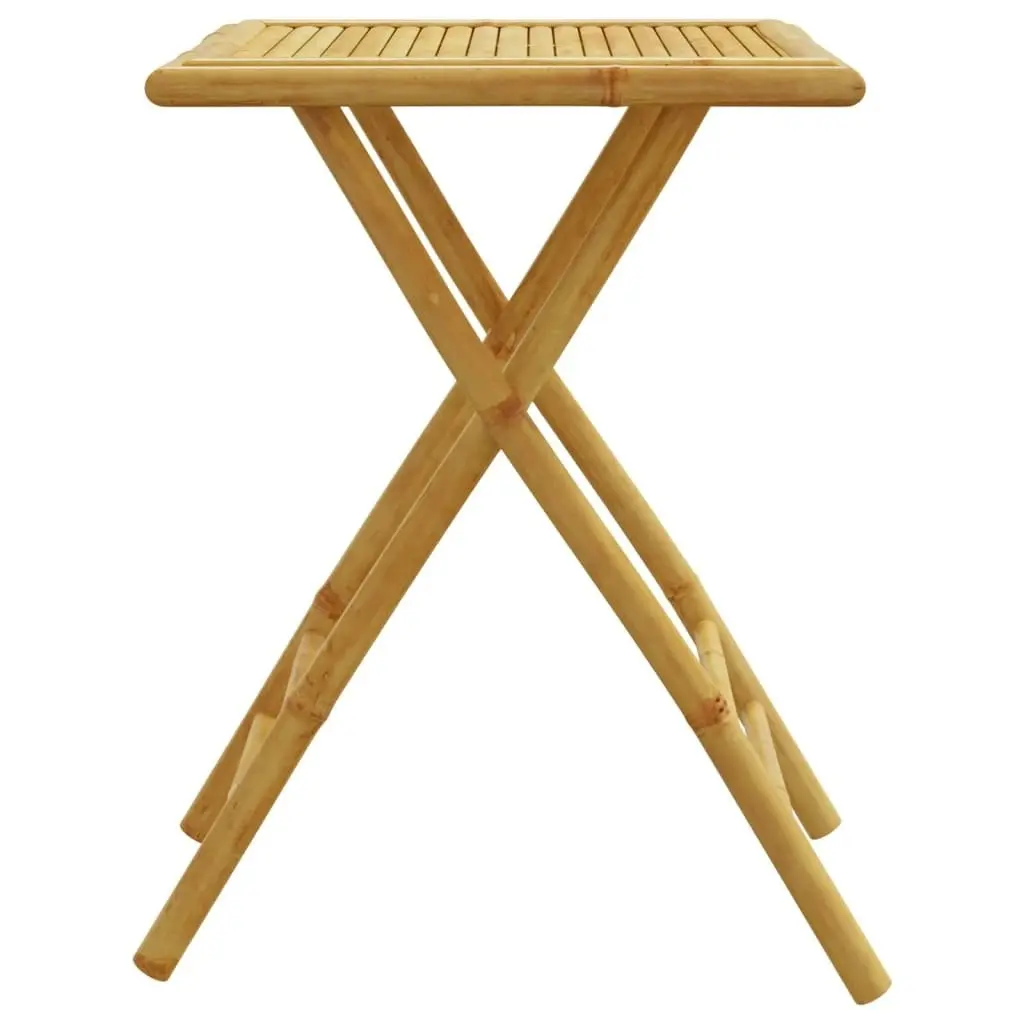 Folding Garden Table 55x55x75 cm Bamboo 365878